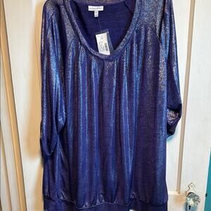 Vintage! Fashion Bug Women's Shimmering purple Top